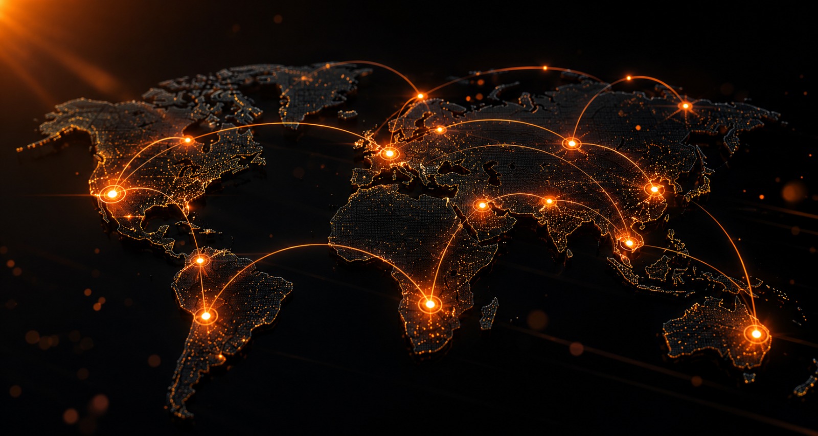 Global network map